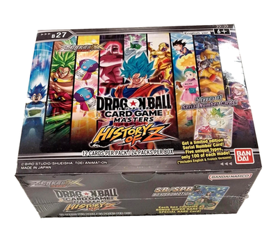 dragon ball masters history of z booster box Dragon Ball BANDAI B27 Masters History Of Z Booster Bo Packs #1 for sale  online