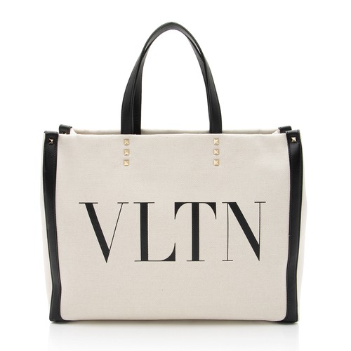 Valentino Canvas Rockstud VLTN Grande Plage Small Tote