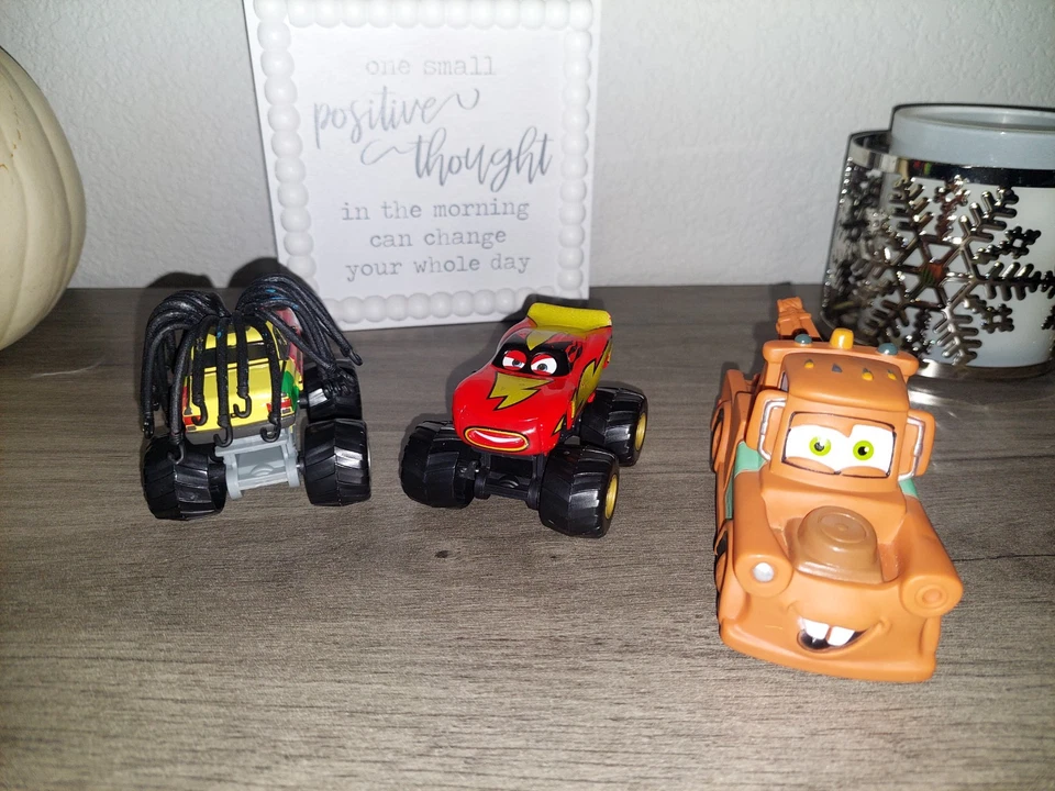 Disney Pixar Cars Toon Monster Truck Lot McMean Rasta Carian Lot 3 - Image 2 of 4