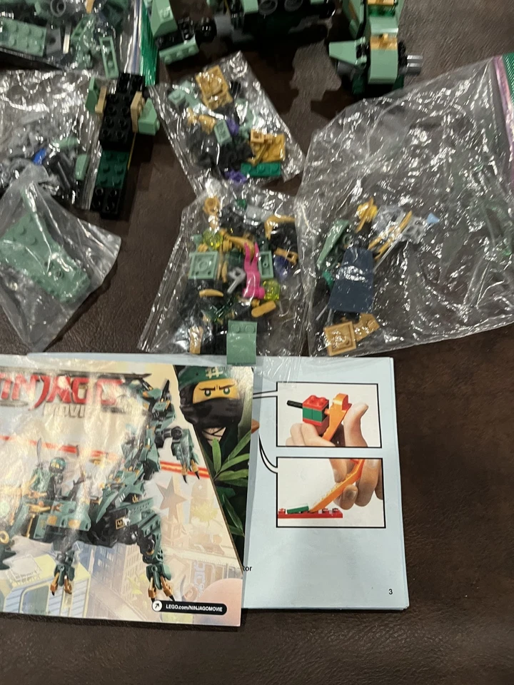 LEGO La LEGO Ninjago Película: Green Ninja Mech Dragon (70612) ¡PIEZAS Y Figuras! Foto 4 de 4