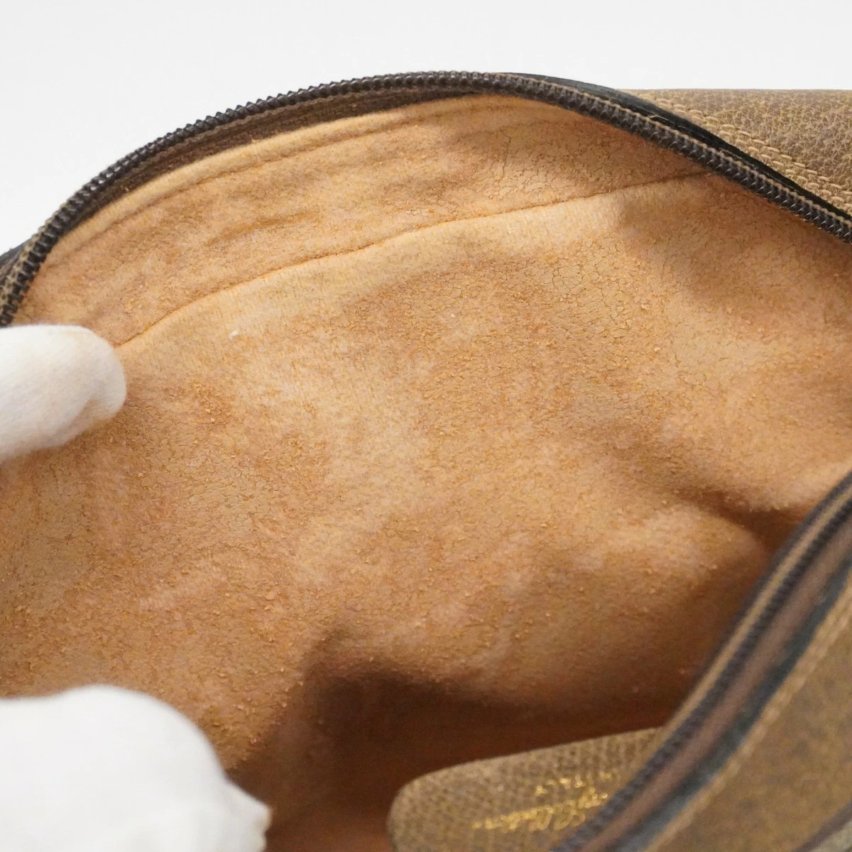 Gucci Jackie GG Canvas Shoulder Bag Brown Gold Leather thumbnail 11