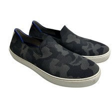 Rothy's The Original Slip On Sneakers Womens Sz 8 in a Gray and Black Camo Print