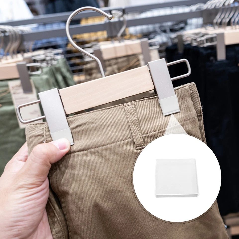  50 pezzi di impugnature in silicone trasparente per grucce, strisce antiscivolo - Immagine 3 di 4