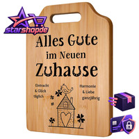 Schneidebrett Bambus Einzugsgeschenk FüR Wohnung KüChe Geschenkidee