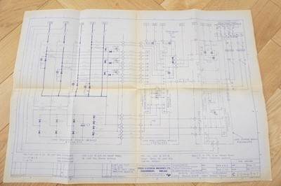 c1980s HST Train Main Schematic Railway Diagram British Rail HST Load Regulator
