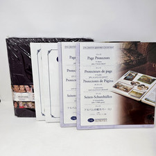 CREATIVE MEMORIES Lot Burgundy 12x12 Premier Album Pages Page Protectors