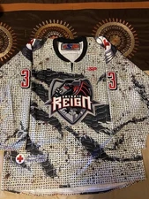 Ontario Reign ECHL Yablonski American Red Cross Warm Up worn jersey Size XXL