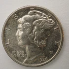 1936 **P**SILVER  MERCURY DIME **NICE** - FREE SHIPPING! C1812