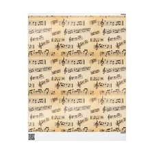 Musical Notes Wrapping Paper, Gift Wrap for Musicians, Music Theme, [...]