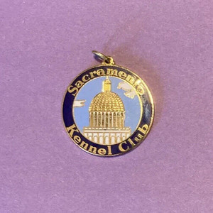 Sacramento kennel club, metal and enamel Pendant/Charm Award, Minty