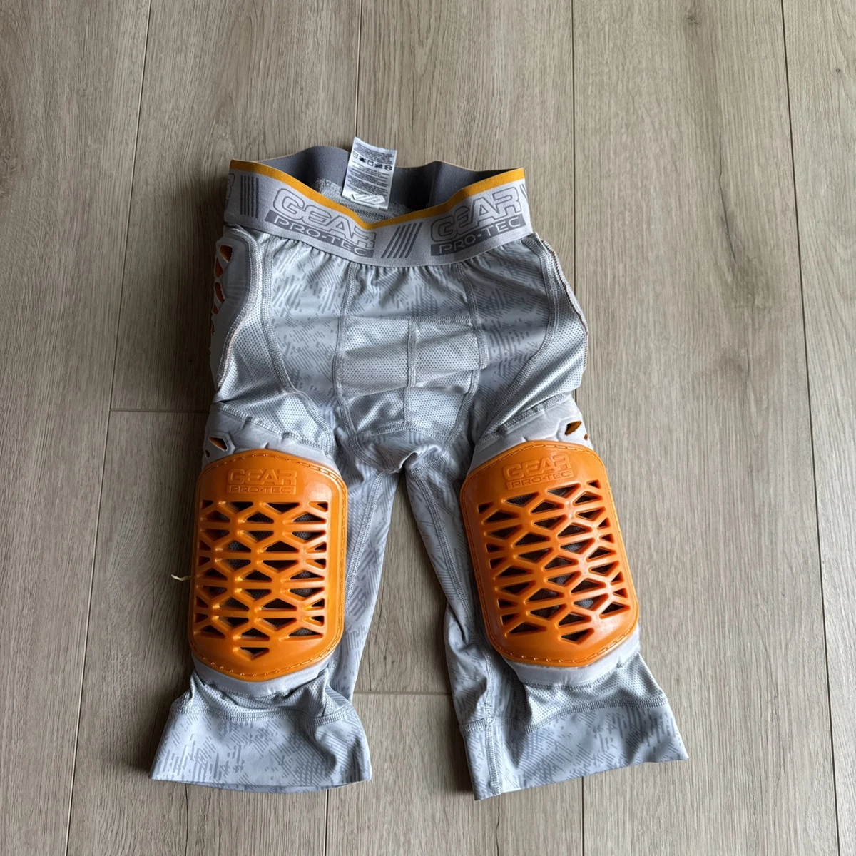 Pantalon De Compression Football BSN Sports GEAR PRO-TEC - Taille M, 5 Coussinets, Gris