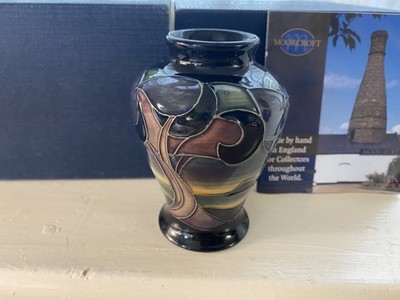 Moorcroft Western Isles Vase 10 cm, Sian Leeper, verpackt: Top Sammlung 