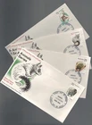 1974 Australia ANIMAL Series Glider Anteater Possum Wombat APO 4 x FDC's
