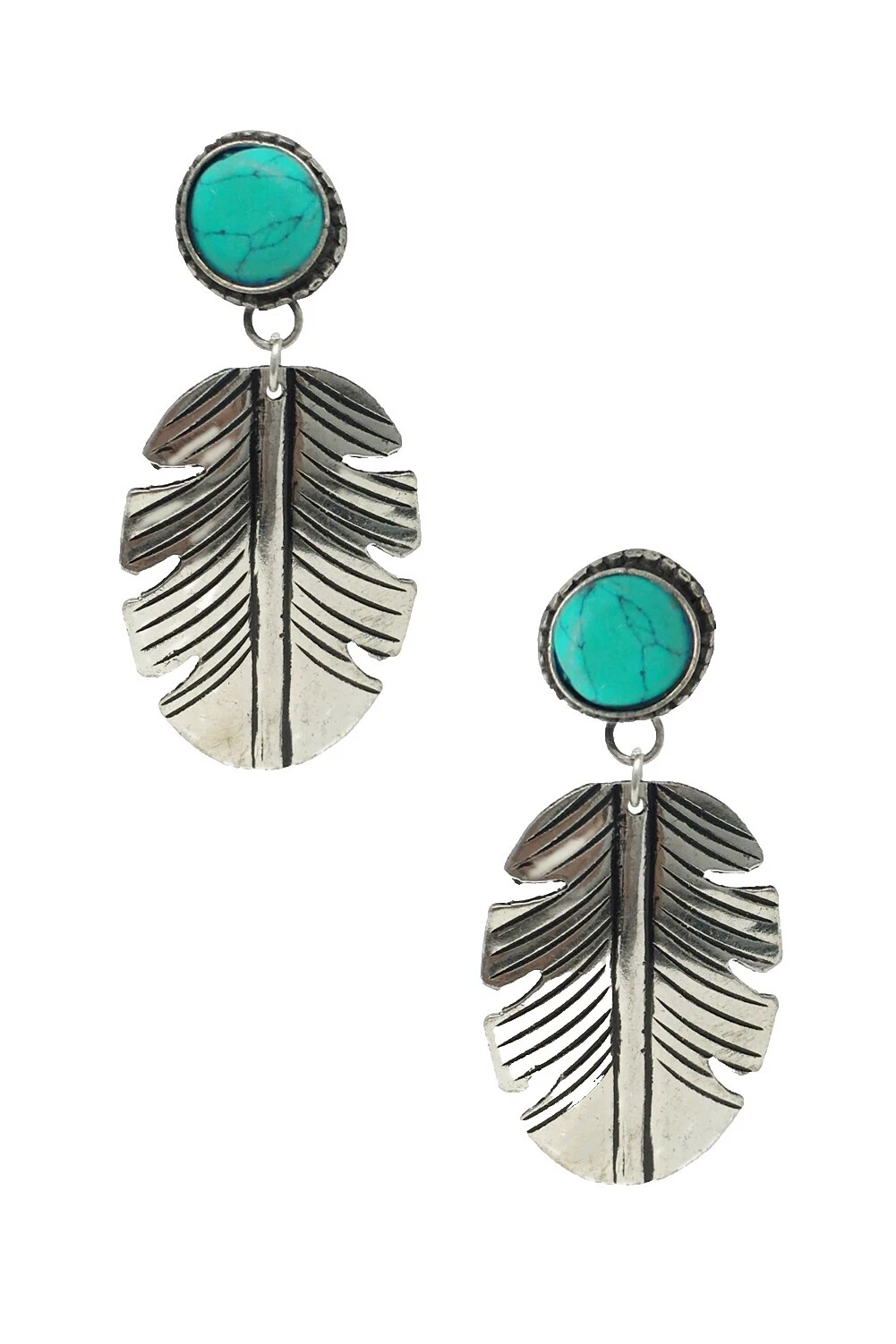 Pendientes de Moda Acrílico Turquesa