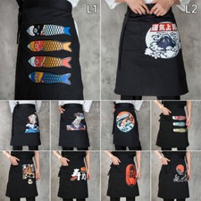 Japanese Style Half Apron Cuisine Kitchen Waiter Short Apron Work Uniform Aprons