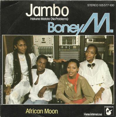 7'' Single Boney M. - Jambo  Hakuna Matata (No Problems)