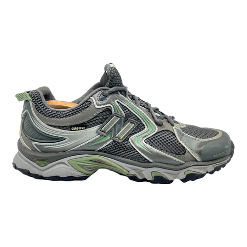 New Balance 910 Womens Trail Running Shoes GoreTex Gray Green WT910GT