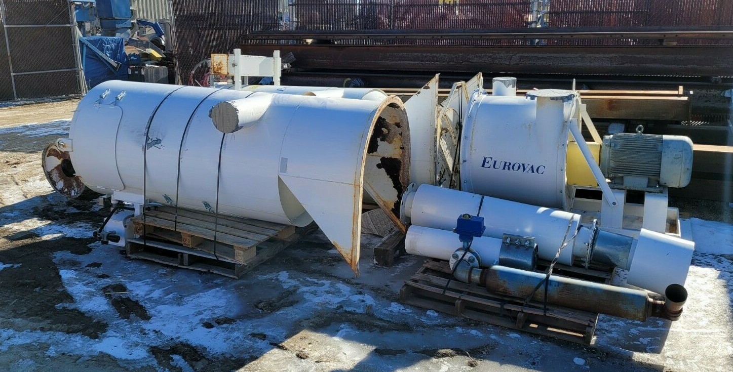 EUROVAC III 50 Hp Multi-Stage Vacuum System w/15 Hp Collector & Fire Detection