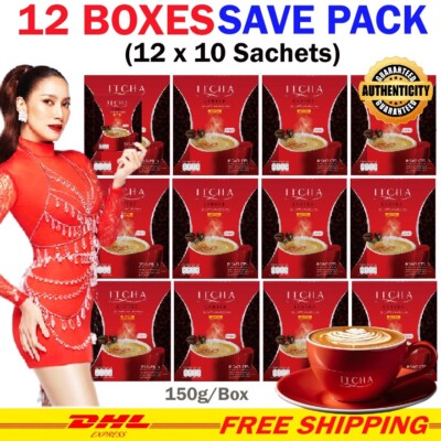 WOW!! 12x Itcha Coffee Ben Pornchta Instant Mix Powder 24-1  Weight Control Slim