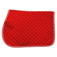 Equiroyal Red Quilted Square Cotton Saddle Pad horse tack equine 30-985