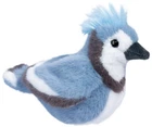 Denim 8" Blue Jay Douglas Plush Bird Stuffed Animal Cuddle bluejay black white