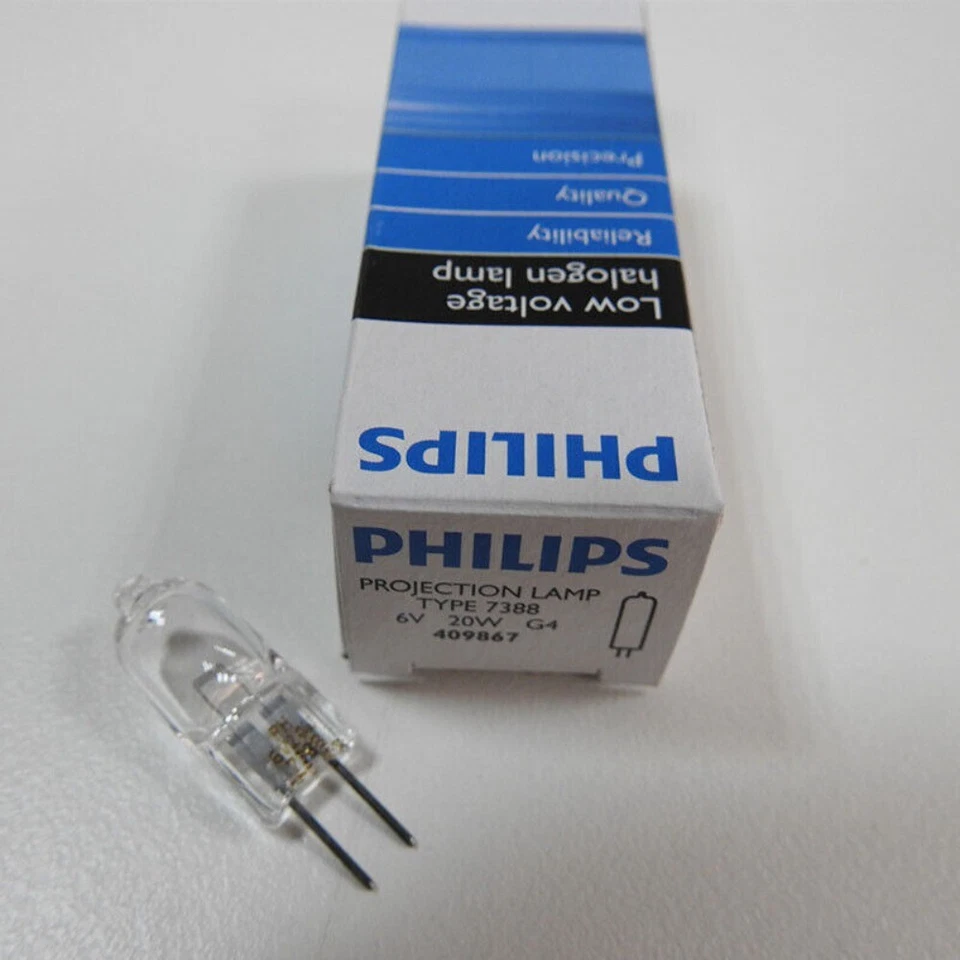 PHILIPS 6V20W Projector Lamp 7388 Light CX21 CX22 Bulb Shadowless Lamp - Image 2 of 4