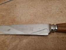 N.Barnett & Co. Stainless Steel Made in Sheffield Zacken Messer Holz Vintage 