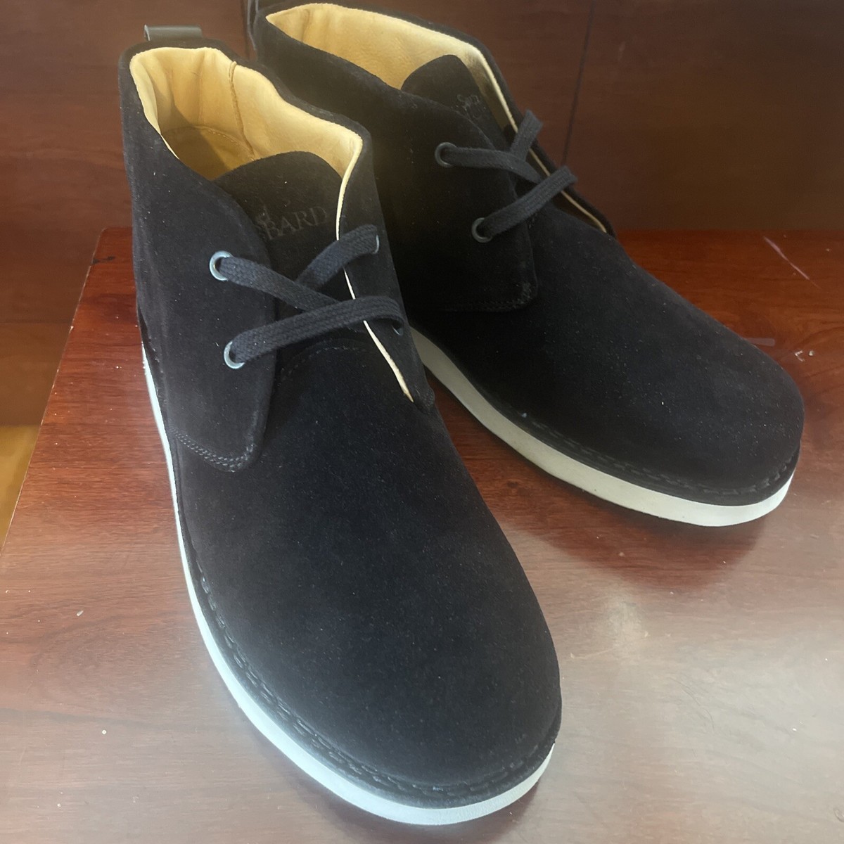 Samuel Hubbard 2215 Chukka Ankle Boots Black Suede Lace up Men\'s Size 10 US Samuel Hubbard Mens Black Suede Solid Lace Up 2 Eye Desert  main image 4