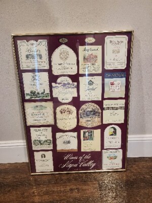ビンテージ カルフォルニア ナパバレー ワイン ポスター VINTAGE Wines of the Napa Valley Wine Label Series One Collector
