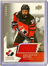 2020-21 Upper Deck Team Canada Juniors Women's WC Jerseys Ann-Sophie Bettez #68