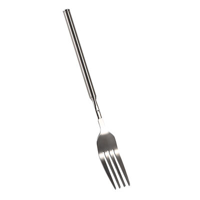BBQ Teleskop Ausziehbar Abendessen Obst Dessert Langer Griff Gabel Edelstahl.