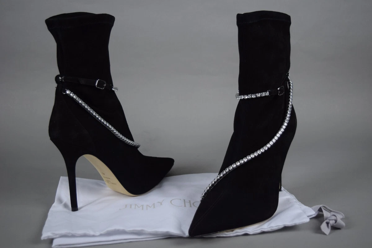 Chanel NIB Black White Ankle Boots - Vintage Lux