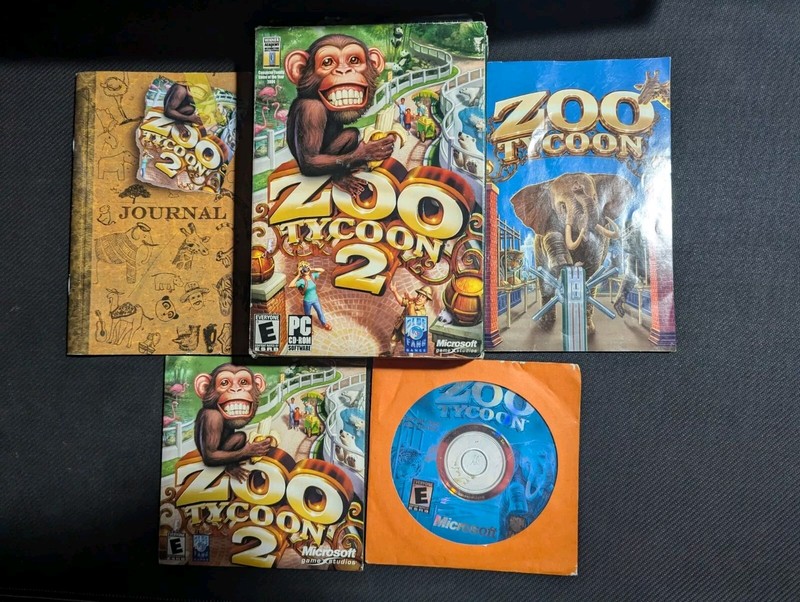Zoo Tycoon 1 & 2 Microsoft PC Computer Game