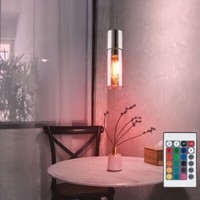 Rgb Led HäNge Decken Lampe Dimmbar Wohn Zimmer Glas Pendel Leuchte Fernbedienung