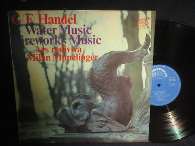 Milan Munclinger''G/F/Handel:Water Music Fireworks Music''LP Czechoslovakia Import