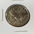 NEW CALEDONIA 2002 BU 1 FRANC COIN