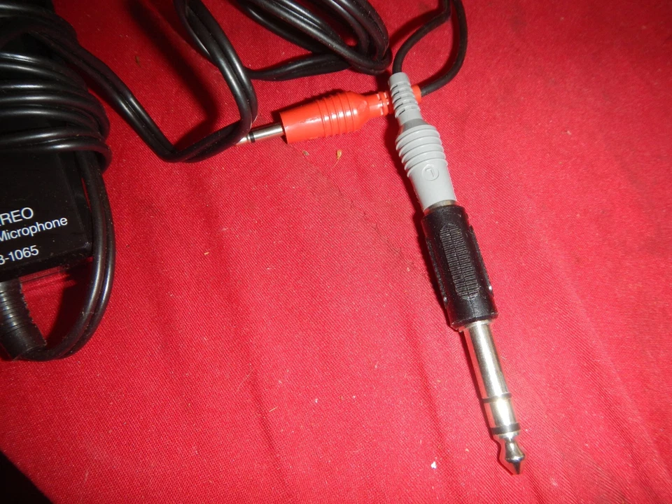 Vintage Realistic Stereo Electret Condenser Microphone Model 33-1065 WORKING T 7 - Image 3 of 4