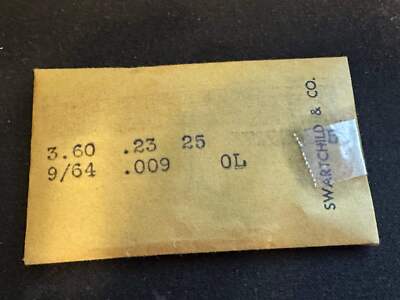 Swartchild Black Shield Clock OPEN LOOP Mainspring 3.60 x .23mm x 25'' - MS-246