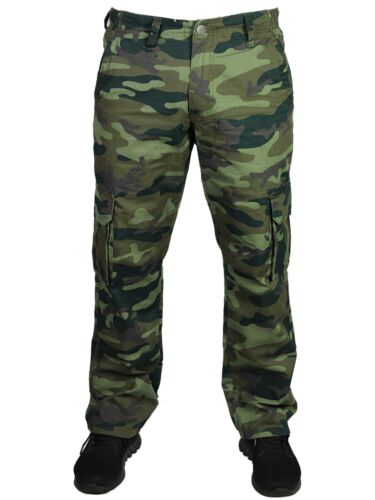New Mens KAM Camo Cargo Pants