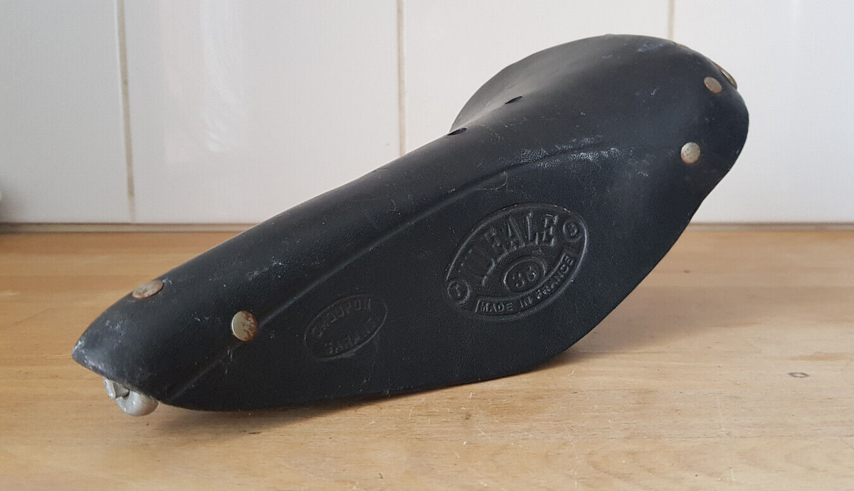 SELLE CUIR IDEALE TB 42- ancien vélo-old bike SADDLE Bici Fahrrad 1930 EUR 30,50 - FR
