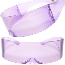 Futuristic Party Novelty Costume Sci-Fi Anime Alien Cosplay Purple Sunglasses