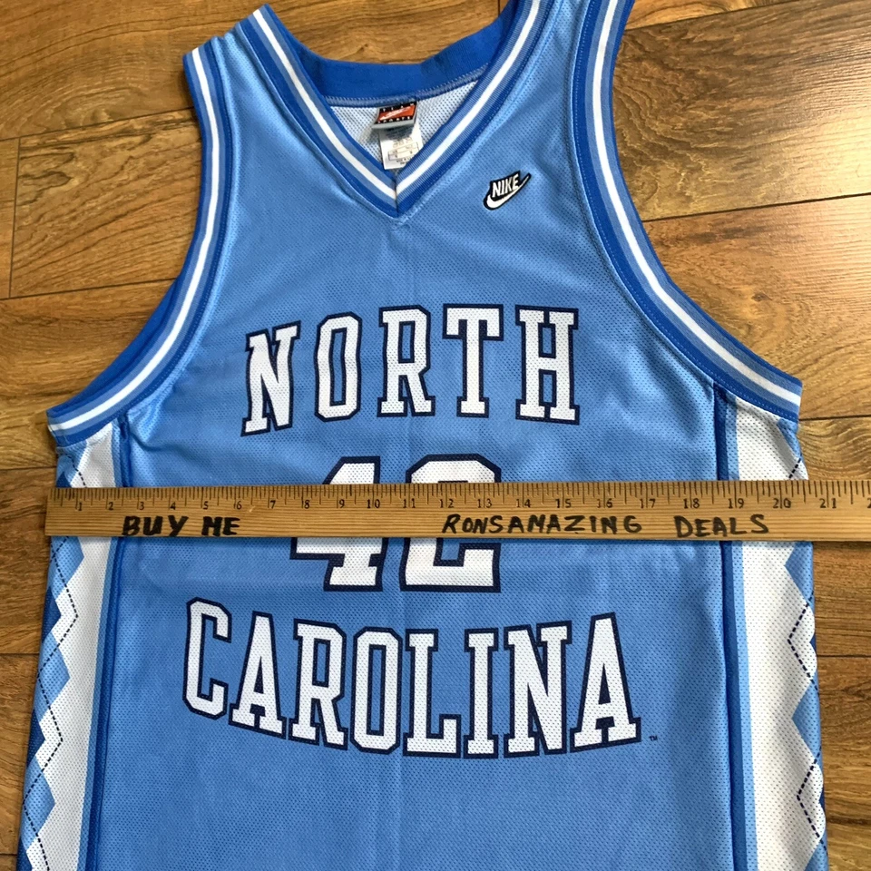 VTG. 90s UNC Tar Heels Original Nike Team Sports Jersey Sz Med. Jerry Stackhouse - Image 4 of 4