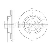Metelli 2X Bremsscheibe Hinten Ø269 Mm BelüFtet FüR Audi A8 4D2 4D8 4.2
