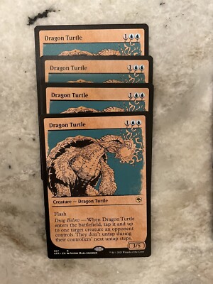 DRAGON TURTLE (SHOWCASE) X4 Adventures In The Forgotten Realms AFR Magic MTG