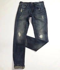 NEW PRPS Denim Jeans Size W30xL34 Distressed Slim Tapered Fit 99% Cotton Stretch