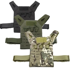 Kids JPC Plate Carrier Vest Tactical Molle Airsoft Combat Jump Training CS Vest