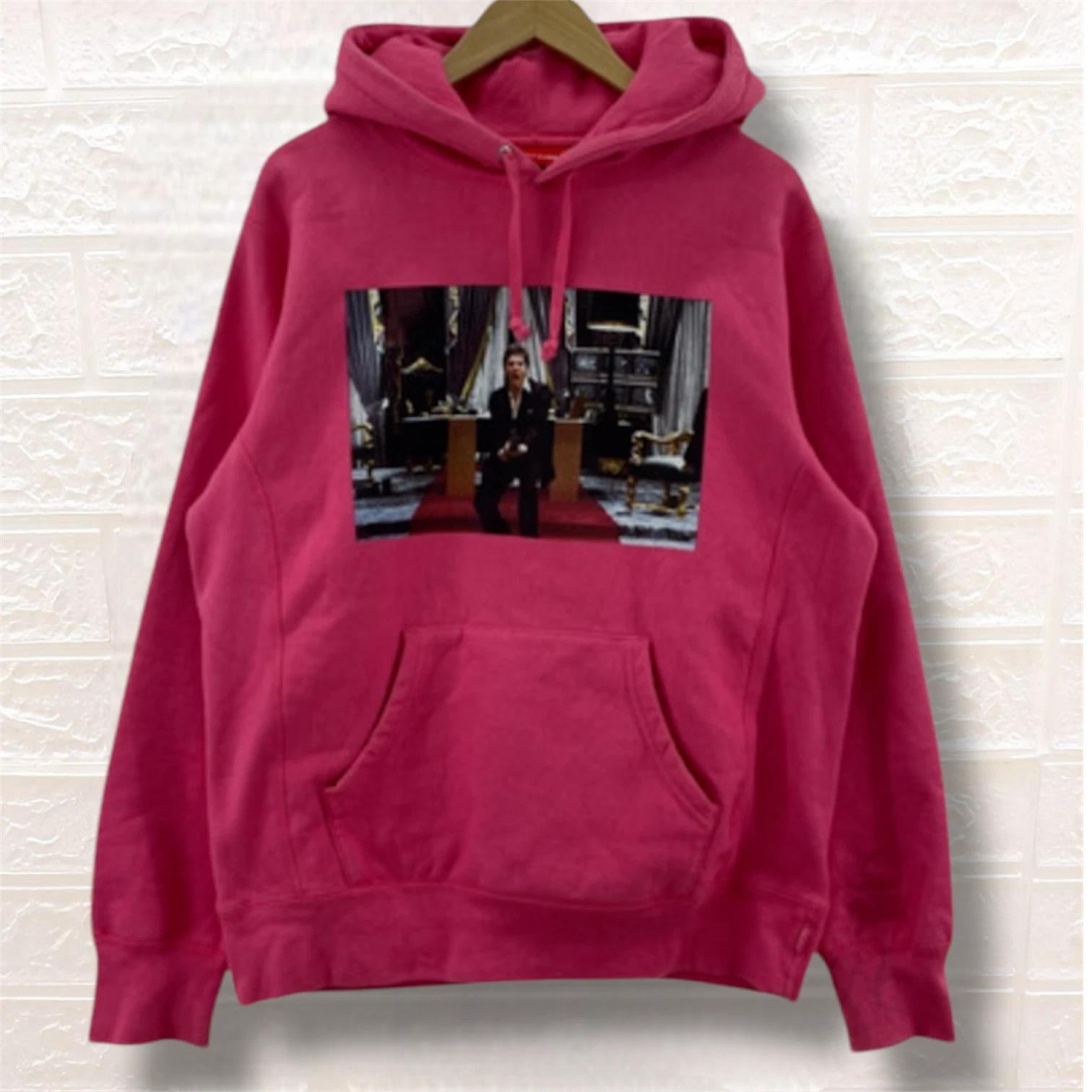 Felpa con cappuccio Supreme Scarface taglia media Scarface Tony Montana