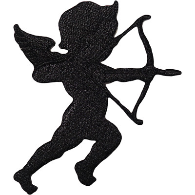 Amor Pfeil Bügelbild Patch Aufnäher Cherub Liebe Cherubs Amor bestickt Abzeichen