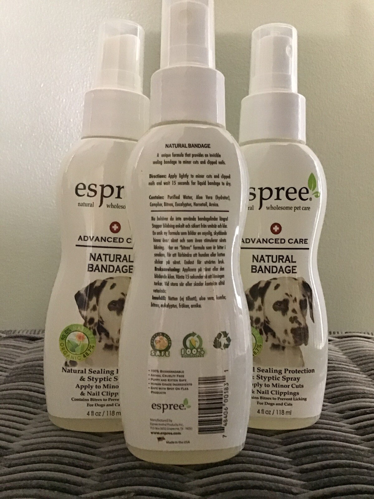 Espree Dog/Cat  Advanced Care Natural Bandage - Set Of 3 - 4