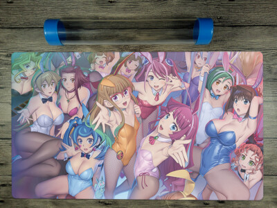 Ygomat Main Girls Trading Card Game OCG CCG Playmat TCG Mat Free Best Tube / Bag